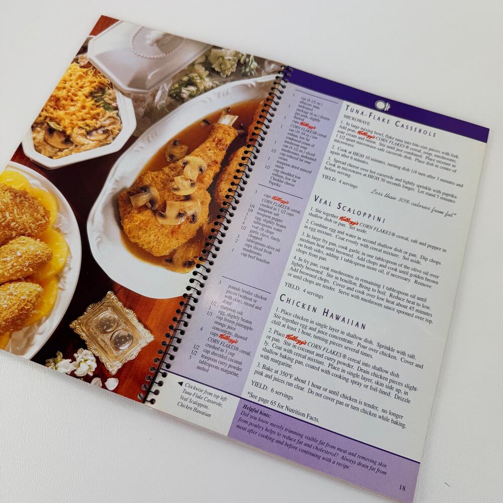 Kellogg's Corn Flakes Cereal Recipe Collection 1995 Color Photos Nice Condition‎ - Picture 10 of 12